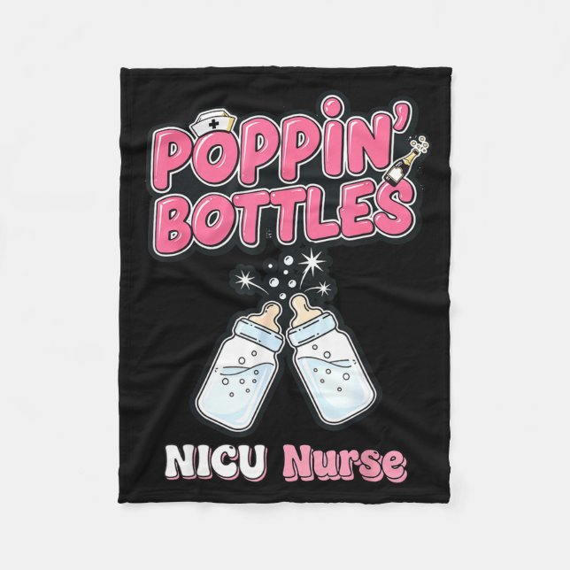 Cobertor De Velo Camisa de Ano Novo, Enfermeira Png Garrafas Para O (Frente)