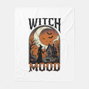 Cobertor De Velo Camisa de Bruxa de Halloween Design Vintage Lua As