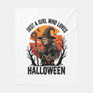Cobertor De Velo Camisa de Bruxa de Halloween Gravura Vintage Fanta