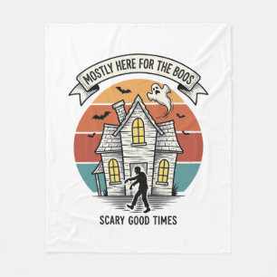 Cobertor De Velo Camisa de Casa Assombrada Engraçada Vintage Hallow