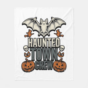 Cobertor De Velo Camisa de Cidade Assombrada Vintage Halloween Morc