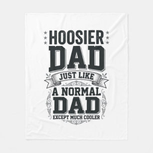 Cobertor De Velo Camisa de Citação de Gravura Vintage Hoosier Dad D