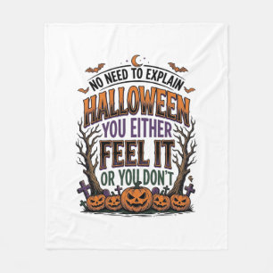 Cobertor De Velo Camisa de Citação de Halloween Abóbora Batata Anti