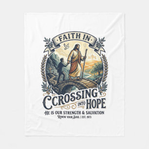 Cobertor De Velo Camisa de Coragem para Imigração de Jesus Começand