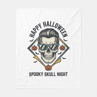Cobertor De Velo Camisa de Crânio de Halloween Gravura Vintage Gráf