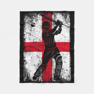 Cobertor De Velo Camisa de críquete da bandeira da Inglaterra Fã Jo