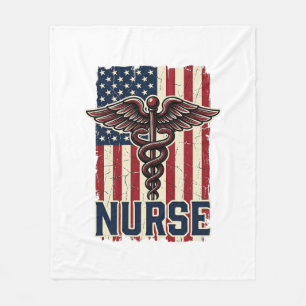 Cobertor De Velo Camisa de Enfermeira Vintage Caduceu no Verso_1