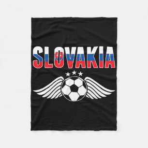 Cobertor De Velo Camisa de Fã de Futebol da Eslováquia - Bandeira E