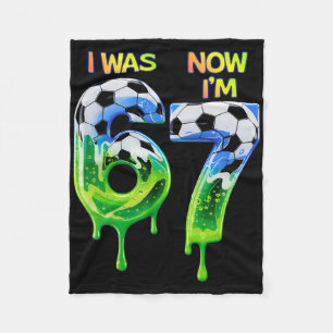 Cobertor De Velo Camisa de Futebol 67 Para Meninos Aniversário 67 ,