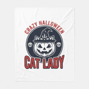 Cobertor De Velo Camisa de Gato de Bruxa Vintage Louca Senhora do G