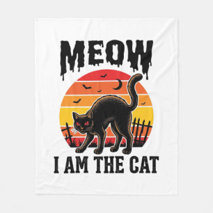 Cobertor De Velo Camisa de Gato do Halloween Miado Design de Gato P