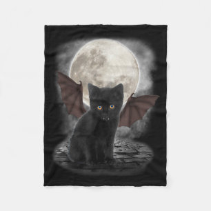 Cobertor De Velo Camisa de Gato Morcego Gótico Presentes Divertidos
