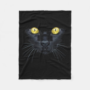 Cobertor De Velo Camisa de Gato Preto Halloween Assustador Olhos Am