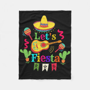 Cobertor De Velo Camisa De Guitarra De Cacto Mexicana Do Cinco De M