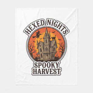 Cobertor De Velo Camisa de Halloween de Casa Assombrada Gravura Vin
