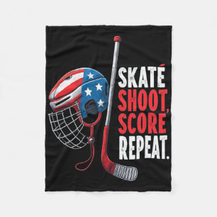 Cobertor De Velo Camisa de Hockey no Gelo EUA Jovens Meninos Hockey