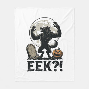 Cobertor De Velo Camisa de Lobisomem de Halloween Gravura Vintage L