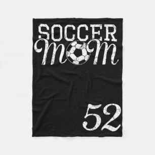 Cobertor De Velo Camisa de Mãe de Futebol Número 52 Jogador Favorit
