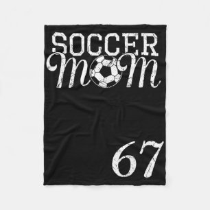 Cobertor De Velo Camisa de Mãe de Futebol Número 67 Jogador Favorit