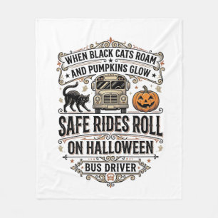 Cobertor De Velo Camisa de Motorista de Ônibus de Halloween Assusta