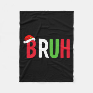 Cobertor De Velo Camisa De Natal Bruta Para Rapazes Adolescentes Fe