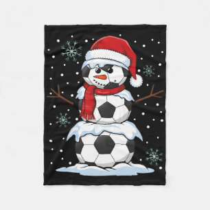 Cobertor De Velo Camisa de Natal de Futebol Engraçada de Papai Noel