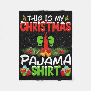 Cobertor De Velo Camisa de Natal de Kickboxer Kickboxing Xmas