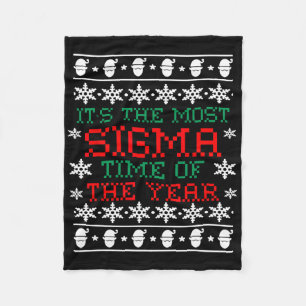 Cobertor De Velo Camisa de Natal Sigma Feia Mais Sigma Tempo Do