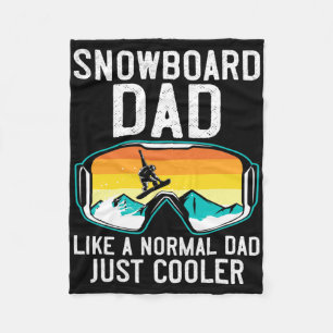 Cobertor De Velo Camisa De Pai De Snowboard Para Homens Engraçado S