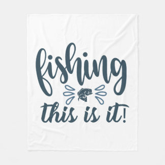 Cobertor De Velo Camisa de pesca engraçada com slogan