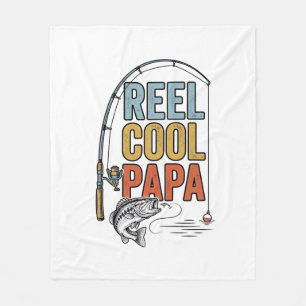 Cobertor De Velo Camisa de Pesca Reel Cool Papa Design_1