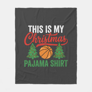 Cobertor De Velo Camisa de pijama de Natal de basquete