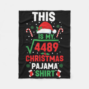 Cobertor De Velo Camisa de pijama de Natal engraçada 67 Seis Sete Q