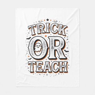Cobertor De Velo Camisa de professor de Halloween Vintage Trick Or