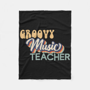Cobertor De Velo Camisa de Professor de Música Groovy - Professor d