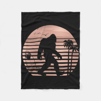 Cobertor De Velo Camisa de Surf Bigfoot Divertida Camiseta de Verão