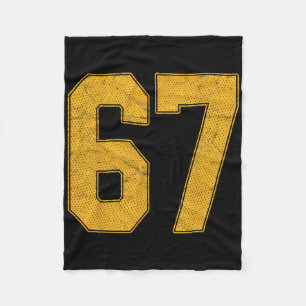 Cobertor De Velo Camisa de Time Esportivo de Uniforme Numerado 67 N
