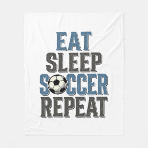 Cobertor De Velo Camisa de Tipografia Vintage de Futebol Comer Dorm