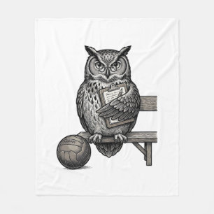 Cobertor De Velo Camisa de Treinador de Futebol com Design de Coruj