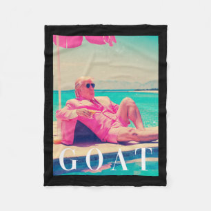 Cobertor De Velo Camisa De Trump Goat Verão De 2024 Dona Rosa Funny