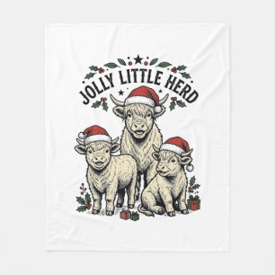 Cobertor De Velo Camisa de Vaca de Natal Arte de Rebanho de Férias