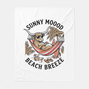Cobertor De Velo Camisa de Vaca de Praia Arte de Animal de Fazenda