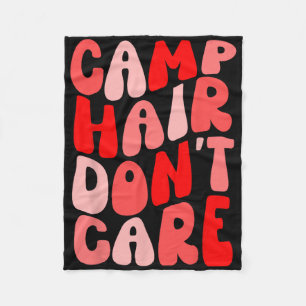 Cobertor De Velo Camisa de verão para menina Camp Hair Don't Care