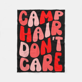 Cobertor De Velo Camisa de verão para menina Camp Hair Don't Care