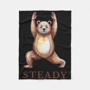 Cobertor De Velo Camisa de Yoga Urso Firme Calmo Lance Fofo Yogi