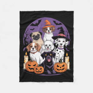 Cobertor De Velo Camisa engraçada de cachorro fantasma de Halloween