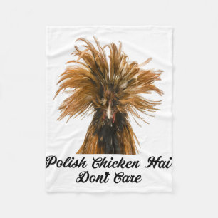 Cobertor De Velo Camisa engraçada de frango polonês - Frango polonê