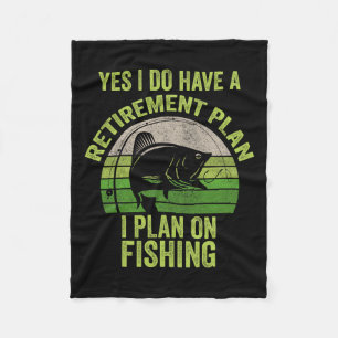 Cobertor De Velo Camisa engraçada de pesca para homens aposentados