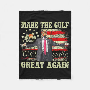 Cobertor De Velo Camisa engraçada de Trump Faça o Golfo Grande Nova