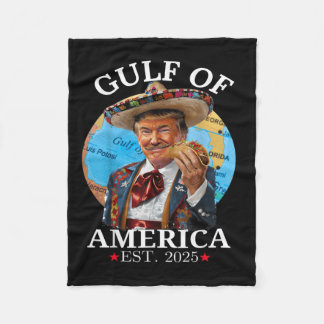 Cobertor De Velo Camisa engraçada de Trump Golfo de Nós América Est